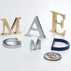 mini metal letters for name plates