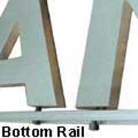 bottom or top rail option