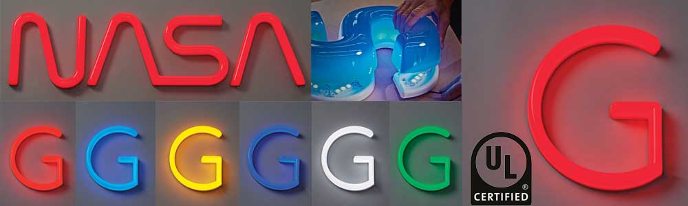 gemlite g-500 lighted plastic sign letter banner