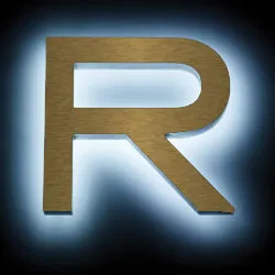 cast metal letters with led lighting
