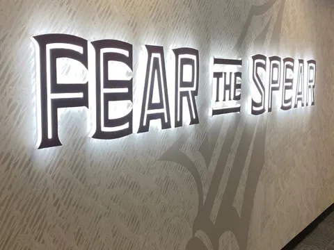 Machined Acrylic Indoor letters with embedded LED