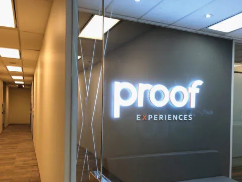 Machined Acrylic Indoor letters with embedded LED