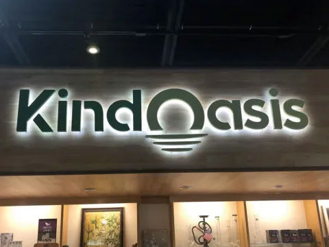 back lit plastic letter halo