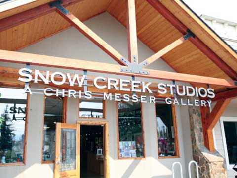 cast aluminum sign letters for snow creek studios