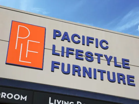 Injection molded plastic building letter